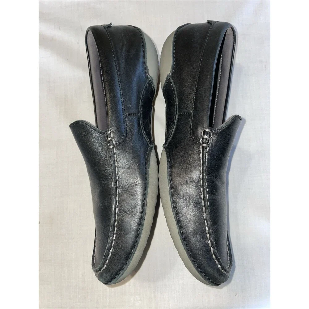 Cole Haan Grand O’s Driving Mocs Men’s Size 7 M Black Leather Motogrand Slip On